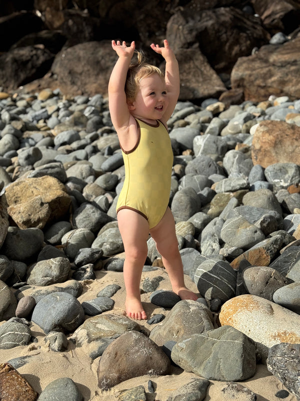 Toddler swimsuit reversible