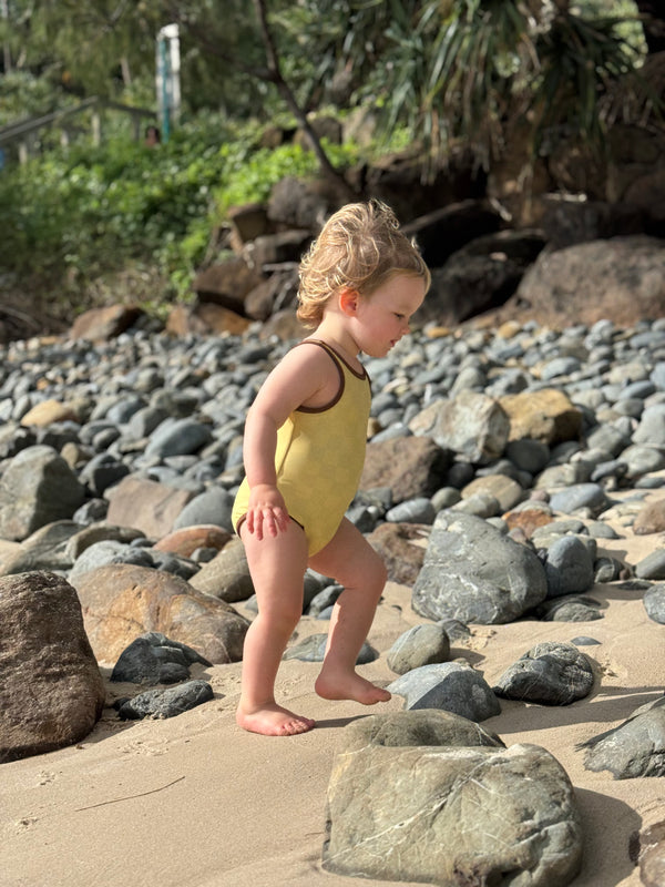 Children's retro style swimming costume