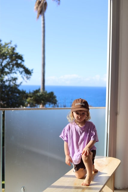 Peachy kids cap (brown)