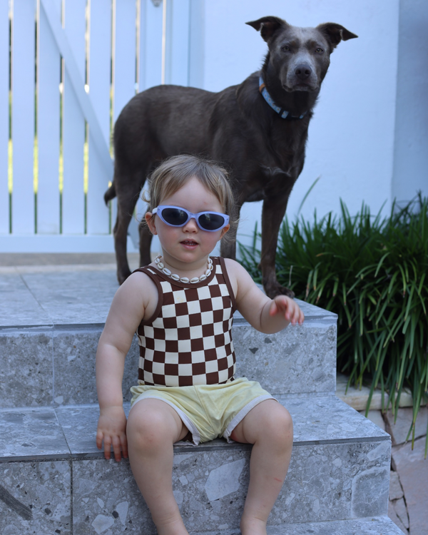 Bobby - Reversible checkered one piece